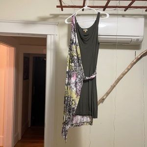 Anthropologie layered Jersie wrap mini dress